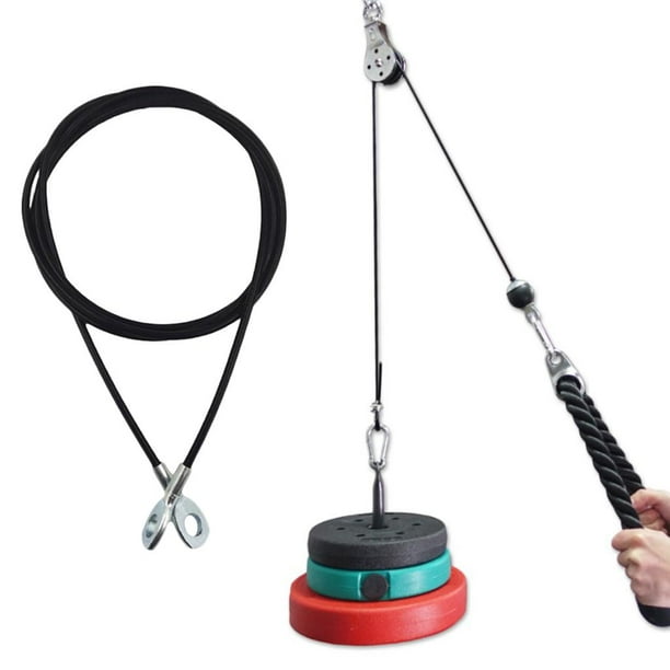Accesorio de polea de bricolaje para ejercicios pesados para gimnasio de entrenamiento de hombro de tríceps - Estilo1