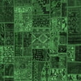 thumbnail image 1 of Ahgly Company Indoor Square Oriental Emerald Green Modern Area Rugs, 5' Square, 1 of 4
