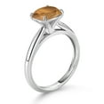 thumbnail image 3 of Gem Stone King 10K White Gold Brown Tiger Eye Solitaire Engagement Ring for Women (2.00 Cttw, Cushion 8MM, Gemstone Birthstone, Available in Size 5, 6, 7, 8, 9), 3 of 4