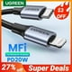 thumbnail image 2 of Cable USB C a Lightning UGREEN MFi 20W PD para iPhone 14 13 12 Pro Max Cable de carga rápida tipo C para iPhone y iPad, 2 of 5