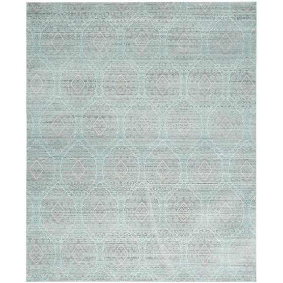 SAFAVIEH Valencia Christopher Damask Polyester Area Rug, Mauve/Alpine, 9' x 12'