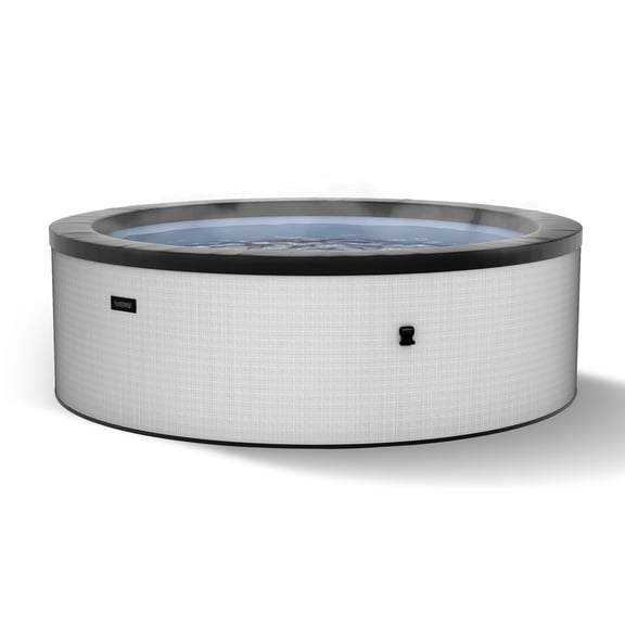 Wave Tahoe 6-Person Round Eco-Foam Hot Tub | 90-Jet Massage & Wi-Fi Eco Heater | Graphite Gray