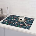 thumbnail image 6 of Sikiie Flamingos And Birds Dish Drying Mat, Kitchen Counter Mat, Self Drying Mat for Kitchen Counter Dish Drying Pad ,for Dishes, Utensils, Pots and Pans（24" x 18"）, 6 of 7