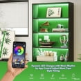 thumbnail image 6 of 5-Tier Tall Bookshelf with LED Lighting - 529lb Capacity, Anti-Tip Kit & Adjustable Feet, for Living Room/Home Office/Library, 6 of 6