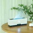 thumbnail image 3 of Humidificador con efecto de llama Humidificador de aire Ambiente portátil silencioso Luz 200 ml Aceite esencial para comedor Oficina Hogar Blanco, 3 of 9
