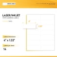 thumbnail image 3 of HOUSELABELS 14-up Address Labels (4" x 1-1/3") For Laser and Inkjet Printers, 50 Sheets, 3 of 6