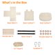 thumbnail image 5 of Hamaca para bebé con cojines de algodón, asiento colgante para bebé de 6 a 36 meses, columpio seguro para bebé con mosquetones y correas para árboles para interior y exterior, suministros para niños p, 5 of 6