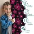 thumbnail image 3 of Blackout Kids Curtains,Pioneer Flower Floral Print Pattern Childrens Insulated Curtains Set Of 2,Bedroom Essentials,Toddler Room Decor 42"x84", 3 of 5