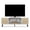 Beige & White, variant on Lacoo 58'' TV Stands for TVs up to 65'', Entertainment Center with 2 Storage Cabinets & Adjustable Shelves, TV Media Console Table for Living Room, White