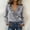 01 Gray, variant on Womens Dressy Casual Blouses 3/4 Sleeve V Neck Ruffle Tops Business Ladies Summer Trendy Fashion Work Shirt