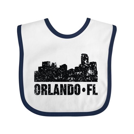 

Inktastic Orlando Skyline with Grunge Gift Baby Boy or Baby Girl Bib