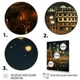 thumbnail image 3 of Designart "Yellow Varanasi Ghats in Indian Art" People Canvas Wall Art - Global Yellow Indian Art Entryway Wall Art Print, 3 of 6