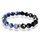 thumbnail image 1 of Pulsera de obsidiana azul facetada con piedra natural, 16 cm, 1 of 2