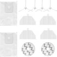 thumbnail image 1 of Spare Parts For Roidmi EVA Robotic Vacuum Cleaner Accessories Kit Includes 4 Side Brushes 2 Mop Pads 4 Hepa Filters 2 Dust Bags, 1 of 6