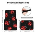 thumbnail image 5 of Yiaed Beautiful Red Ladybug Print Carpet Floor Mats for Cars, Auto Accessories Front & Rear Car Floor Mats Car Floor Foot Mat Sets of 4 Pieces, 5 of 7
