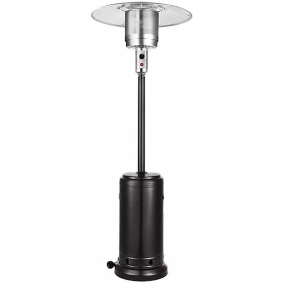 48000 BTU Outdoor Propane patio hear with wheels,CSA listed regulator and gas hose, black, 88 inch height, HT-H-3001$$Garden & Patio