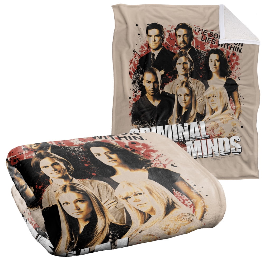 Criminal Minds Blanket, 50"x60", Solution Lies Within Silky Touch