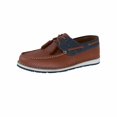 thumbnail image 2 of Mocasines Hombre Casual Azul café Liso Castalia Casual, 2 of 4
