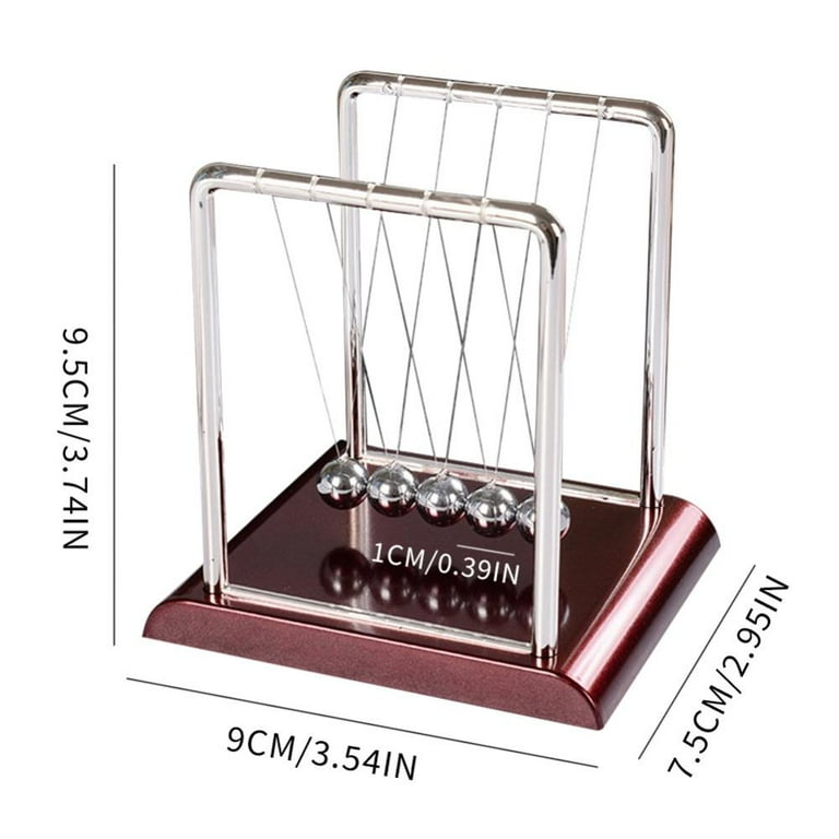 Newtons Cradle Ornaments, 5 Pendulum Balls, Big Newtons Newtons Cradle Ornaments, 5 Pendulum Balls, Big Newtons
