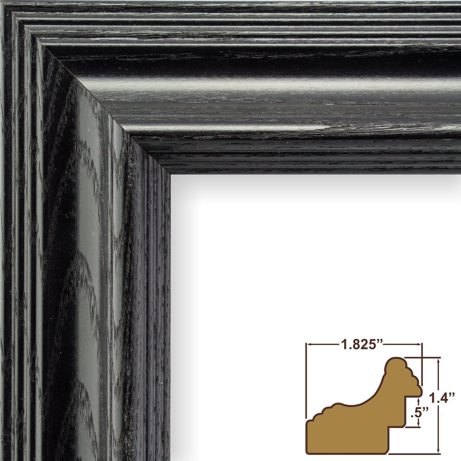 Craig Frames Wiltshire 262 Traditional Black Solid Wood Picture Craig Frames Wiltshire 262 Traditional Black Solid Wood Picture Frame 14 X 18 Inch Com