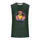 thumbnail image 4 of Camiseta sin mangas de cuello redondo para hombre, informal, a la moda, con estampado, deportiva, de poliéster, 4 of 5