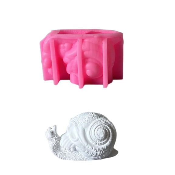 Easy Release Silicone Baking Mold For Handmade Soap Sculptures Skull Snail Design Crafting Projects