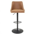 thumbnail image 4 of Sylmar Tabouret Réglable en Hauteur en Similicuir Brun Sable, 4 of 8