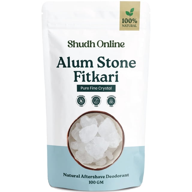 Piedra de Alumbre Shudh Online 100g Desodorante Natural