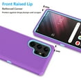 thumbnail image 5 of Njjex Shockproof Silicon Bumper Cell Phone Case for Samsung Galaxy S23 Ultra, Purple, 5 of 7