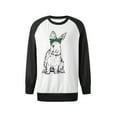 thumbnail image 4 of KOMOO Women Printed Sweatshirts Cartoon Rabbit Print O-Neck Long Sleeve Hoodies Loose Pullover Tops, 4 of 10