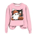 thumbnail image 4 of Jkety Halloween Tshirts Women T Shirts for Women Casual Western Graphic Pullover Tops Hoodies Tees Cowgirls Country Outfits(Pink,S), 4 of 4