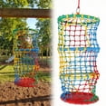 thumbnail image 3 of golytefs Kids Safety Rope Ladder Net Polyester Rope Ladder Load Safety Protection 31.5x31.5x78.74in Climbing Safety Net for Treehouse Backyard Monkey Bars (3 Tiers), 3 of 8