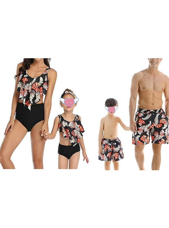 Matching Family Swim