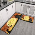 thumbnail image 2 of Halloween Kitchen Mats Sets Of 2 Trick or Treat Kitchen Rugs and Mats for Door Bath Washable Retro Rugs Decorations for Porch Veranda Entryway (17x47in+30x17in), 2 of 7