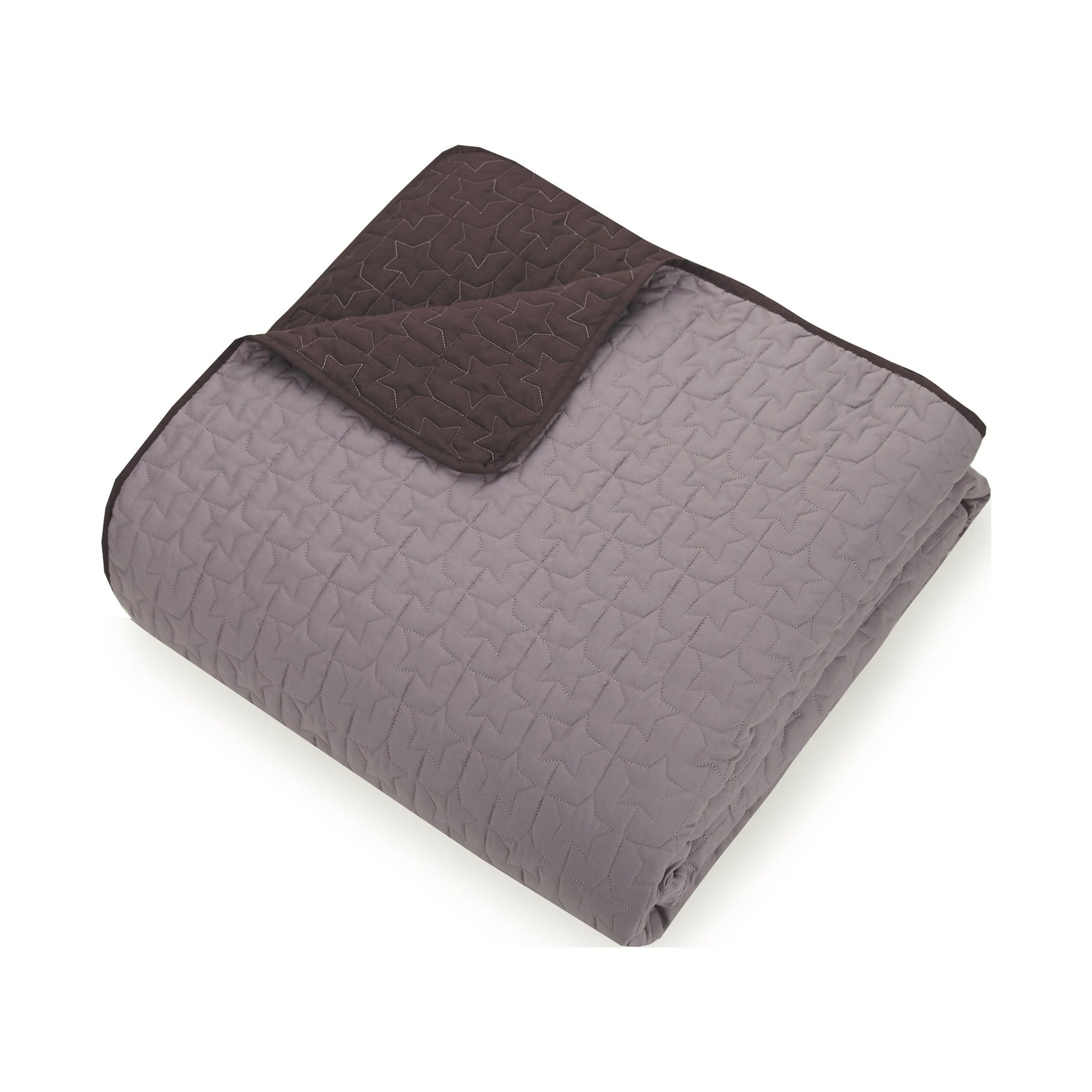 Urban Playground Kids Coty Star Gray 3-Piece Quilt Set, Full/Queen