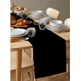 thumbnail image 6 of nqOlkjepod Black Table Runner 48 Inches Long Farmhouse Dress Scarves, Solid Color Farmhouse Black Dining Tablerunner for Coffee Table/Kitchen Island/Party Décor, 13" x 48", 6 of 8