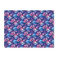 thumbnail image 4 of KLL Blue Skull Flower Print Fleece Throw Blanket, Horizontal Fleece Bedding Cute Soft Blankets Comfy Fleece Flannel Plush Home Decor for Couch & Bed -80"x60", 4 of 9