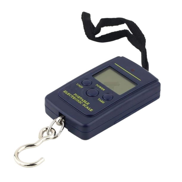 Báscula de equipaje digital portátil Báscula electrónica para maleta Báscula colgante Báscula de pesaje de equipaje 110 libras/50 kilogramos con retractor