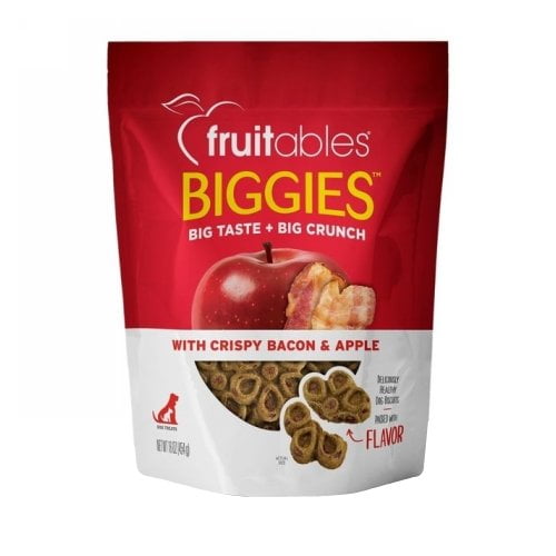 Fruitables Biggies Baked Dog TreatsCrispy Bacon & Apple