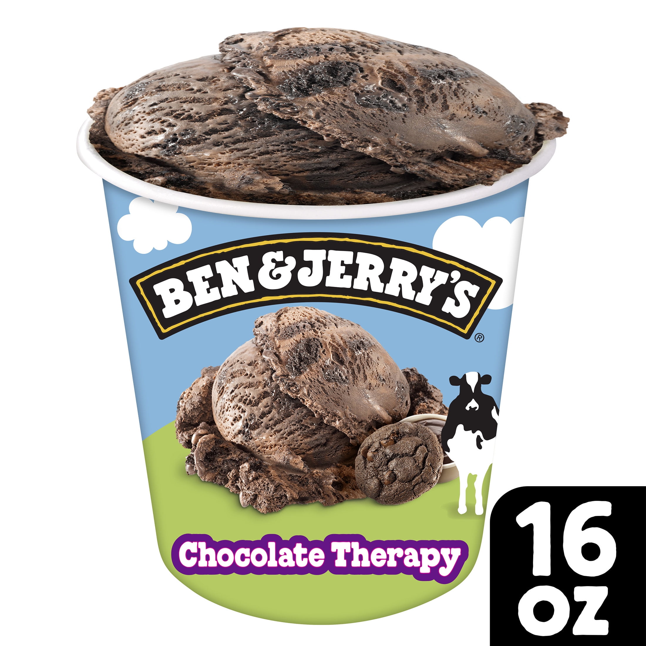 Ben & Jerry's Ice Cream Chocolate Therapy®, Chocolate Ice Cream Pint 16 oz