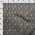 thumbnail image 3 of oneOone Cotton Poplin Gray Fabric Floral Sewing Material Print Fabric By The Yard 56 Inch Wide, 3 of 4