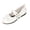 White, variant on Women Shoes Heel Mary Jane Lace Pumps with Bow Kawaii Cute Wedge Cross Strap Block Heel Sweet Style