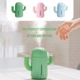 thumbnail image 2 of Car Charger 5V 3.1A Quick Charge Dual USB Port LED Display Voltmeter Phone Charging Adapter, Black+Air Humidifier Home Office Mini Air Diffuser Cactus Design USB Powered 340ml LED Humidifier, Blue, 2 of 9
