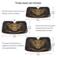 thumbnail image 5 of Qxltty Vivid Image Panther Car Windshield Sunshades Foldable UV Rays Sun Visor Protector Keep Your Vehicle Cool 55×27.6in, 5 of 8