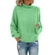 thumbnail image 1 of Gibobby Casual Suéter para Mujer, Suéteres de otoño para mujer 2023 de gran tamaño, cuello alto grueso, suéter de punto grueso(E,CH), 1 of 2