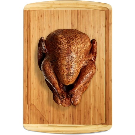 Size XXXL Greener Chef XXXL Bamboo Cutting Board -30x20 Wooden Cutting Boards for Kitchen