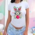 thumbnail image 3 of Playera de Mujer con Conejita Chic – Estampado Divertido y Colorido Color Blanco Talla Chica Marca Emil SaEs, 3 of 4