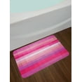 thumbnail image 2 of Hot Pink Bath Mat, Abstract Art with Modern Expressionist Design Vibrant Pink Tones, Non-Slip Plush Mat Bathroom Kitchen Laundry Room Decor, 29.5 X 17.5 Inches, Pink Dried Rose Pale Pink, Ambesonne, 2 of 2