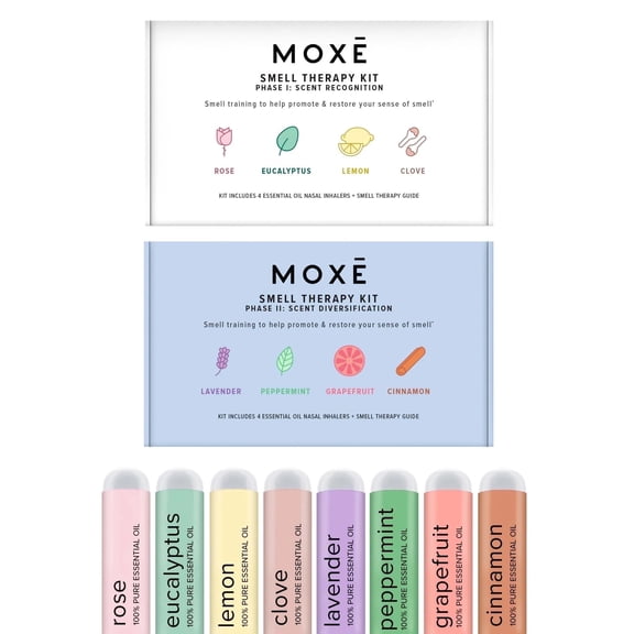 MOXE Smell Essential Oils Nasal Stick Nasal Inhaler 8 Piece Essential Oil Set