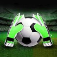 thumbnail image 1 of Protector Adult Children Professional Football Soccer Goalkeeper Goalie Thicken PU Gloves Protector, 1 of 8